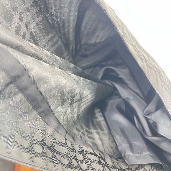 Max and Cleo Womens Sheath Dress Plaid Cocktail Sleeveless Pleated Lined Gray 12 - Picture 10 of 14